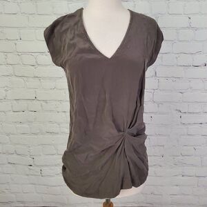 BAILEY 44 𝅺Women's Gathered Cap Sleeve Blouse Top S